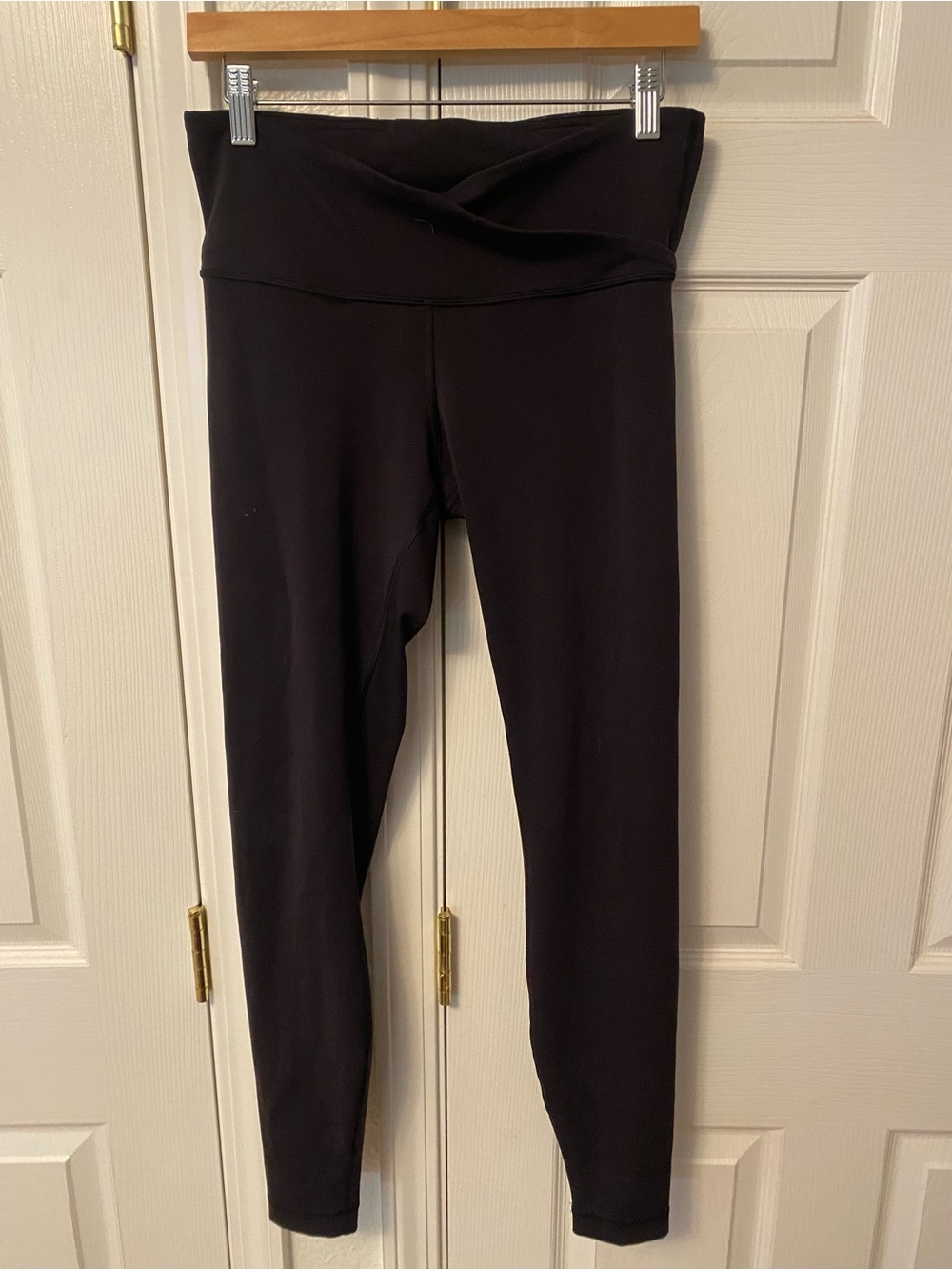 lululemon athletica Black High-Rise Crossover Waist Leggings